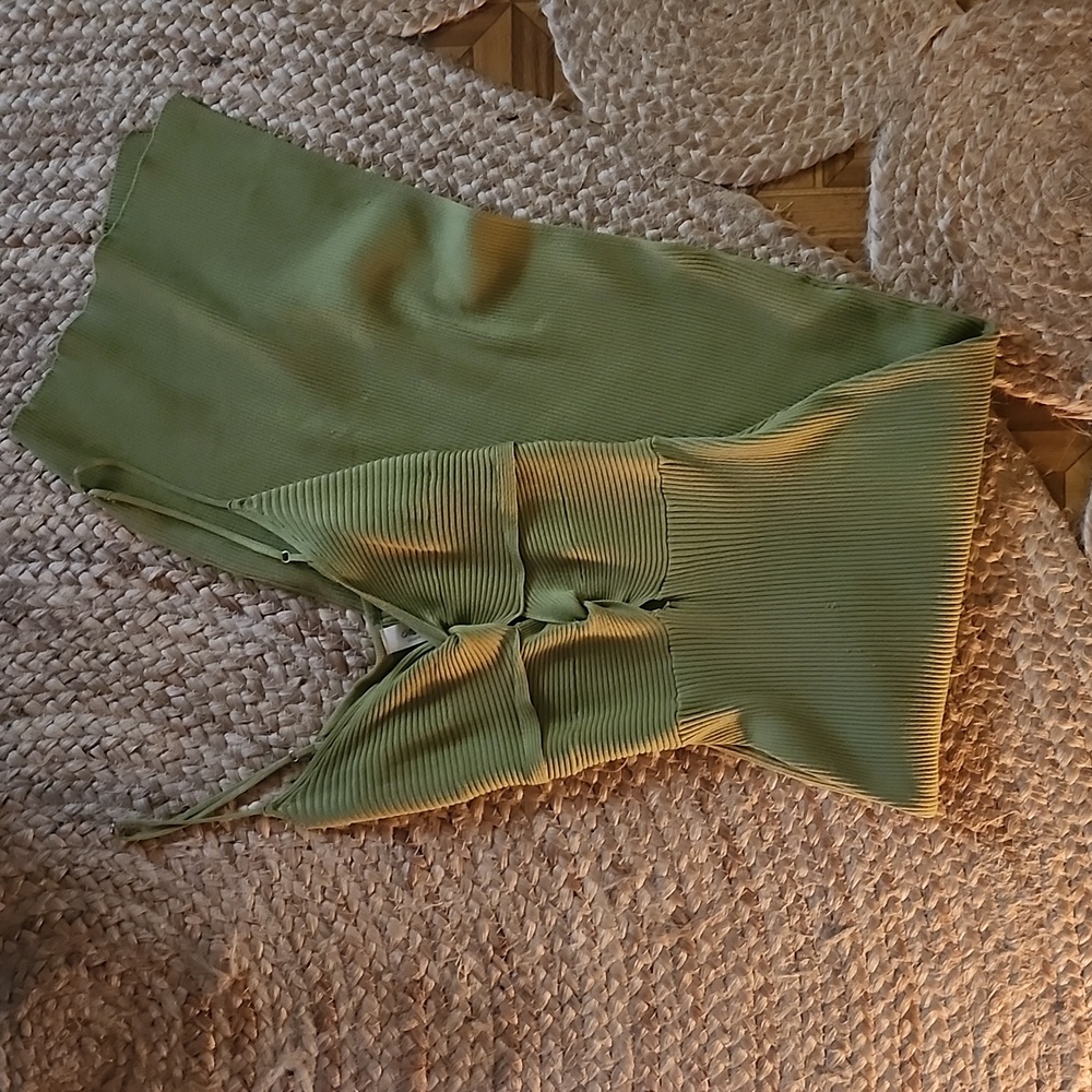 Fitted green dress